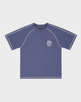 Dunkelblaues 6-Sterne-Tech-T-Shirt