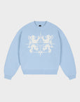 BLAUES BLASON-STRICK