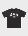 SCHWARZES WAFFEL-T-SHIRT
