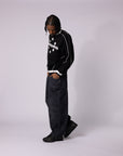 BLACK 6SNOW CREWNECK