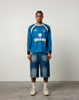 BLAUES TIERE-JERSEY-LONGSLEEVES