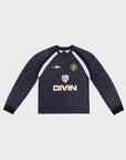 Langarmtrikot mit schwarzen Tiermotiven
