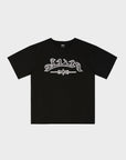 T-Shirt mit schwarzen Tieren