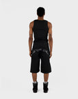 DUNKLES WAFFEL-TANKTOP