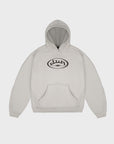 Grauer Kompass-Hoodie