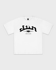 WEISSES WAFFEL-T-SHIRT