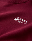 ROTES 6-SCHNEEKREUZ-STRICKJACKE