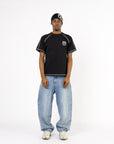 SCHWARZES 6STARS TECH-T-SHIRT