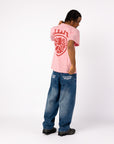 T-Shirt mit rosa Wappen