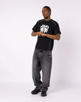 SCHWARZES TECHNIK-T-SHIRT