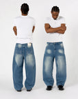 BLAU GEWASCHENER DENIM