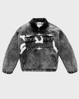 GEWASCHENE GRAUE JACKE