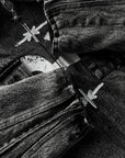 GEWASCHENE GRAUE JACKE