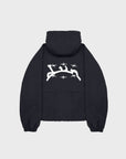 SCHWARZE WINDBREAKER-JACKE