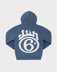 Dunkelblauer 6-Sterne-Hoodie