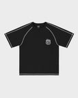 SCHWARZES 6STARS TECH-T-SHIRT