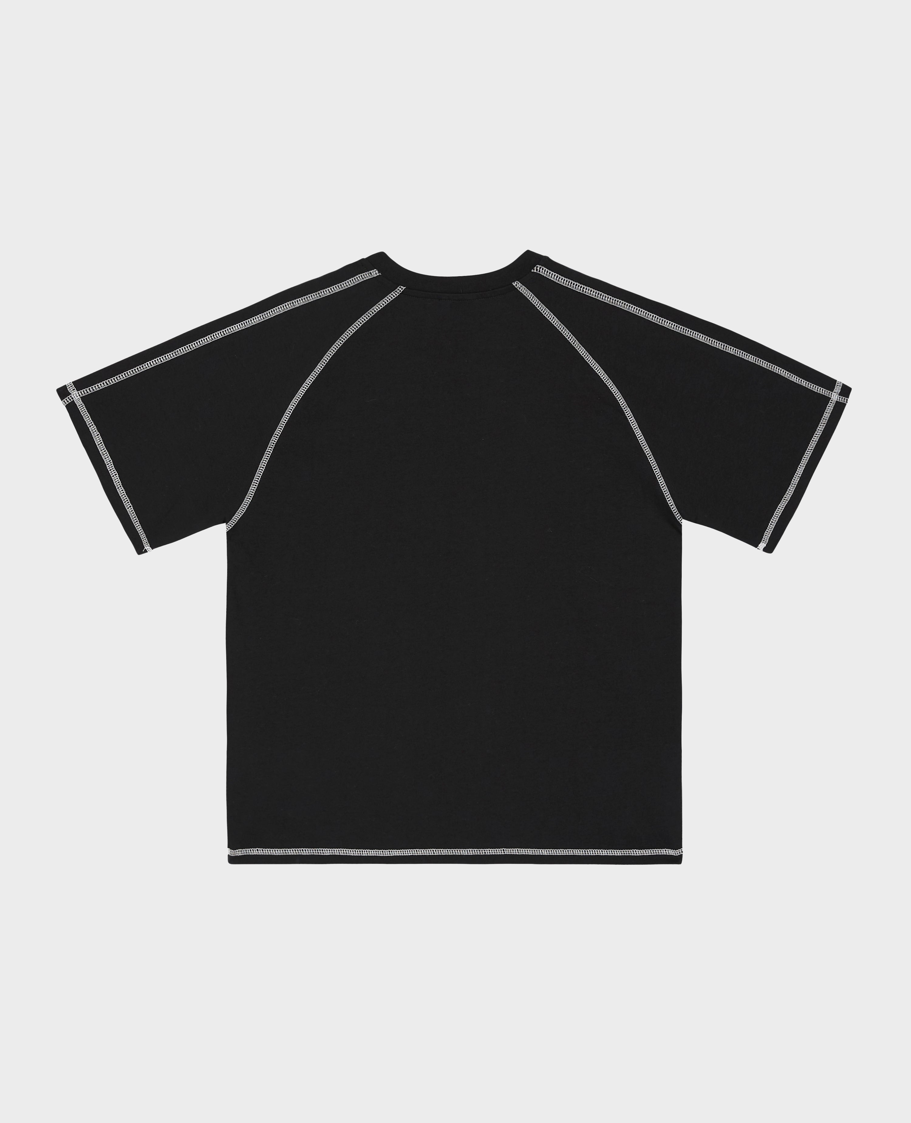 SCHWARZES 6STARS TECH-T-SHIRT