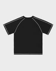 SCHWARZES 6STARS TECH-T-SHIRT