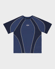 Dunkelblaues Tech Lines T-Shirt