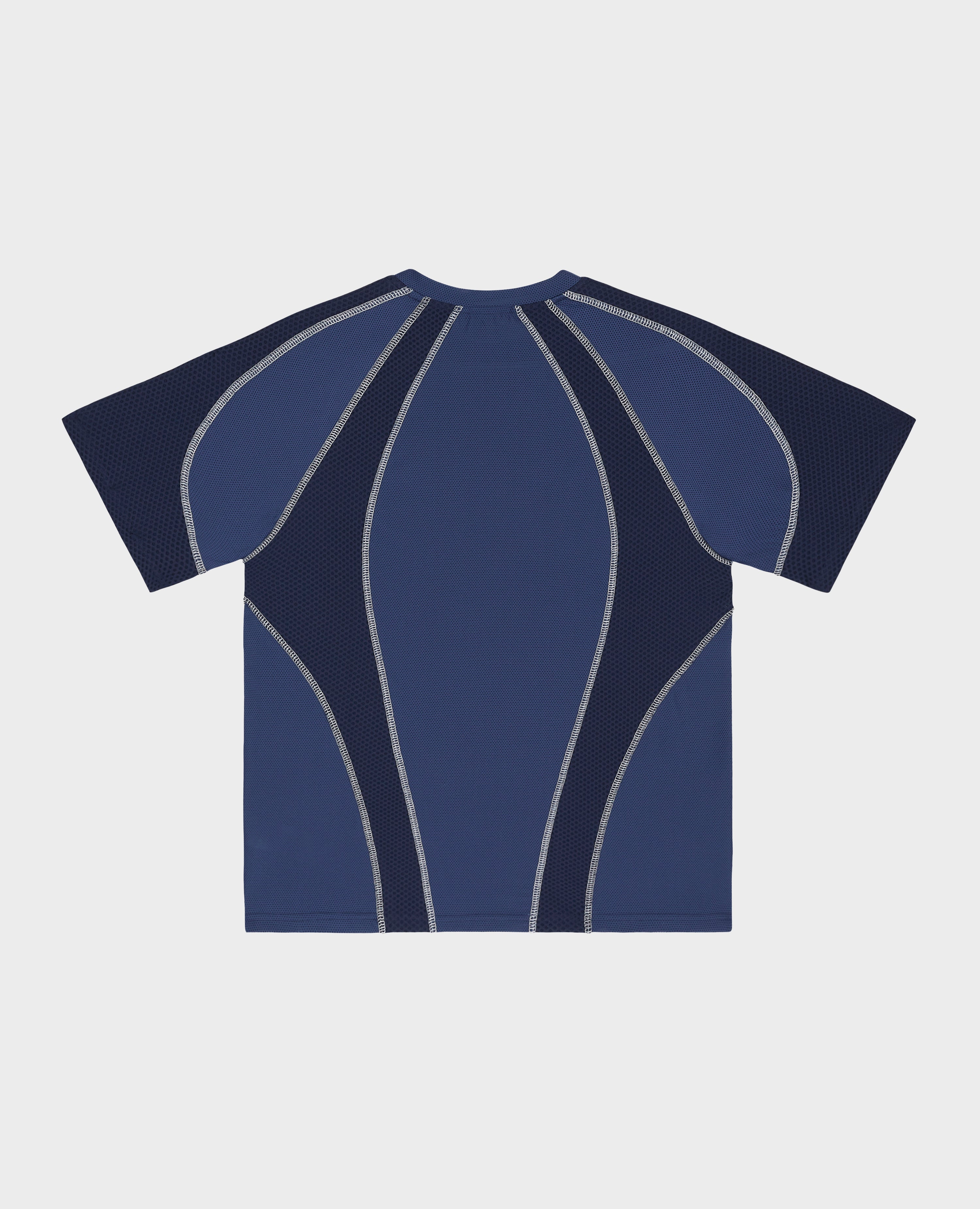 Dunkelblaues Tech Lines T-Shirt