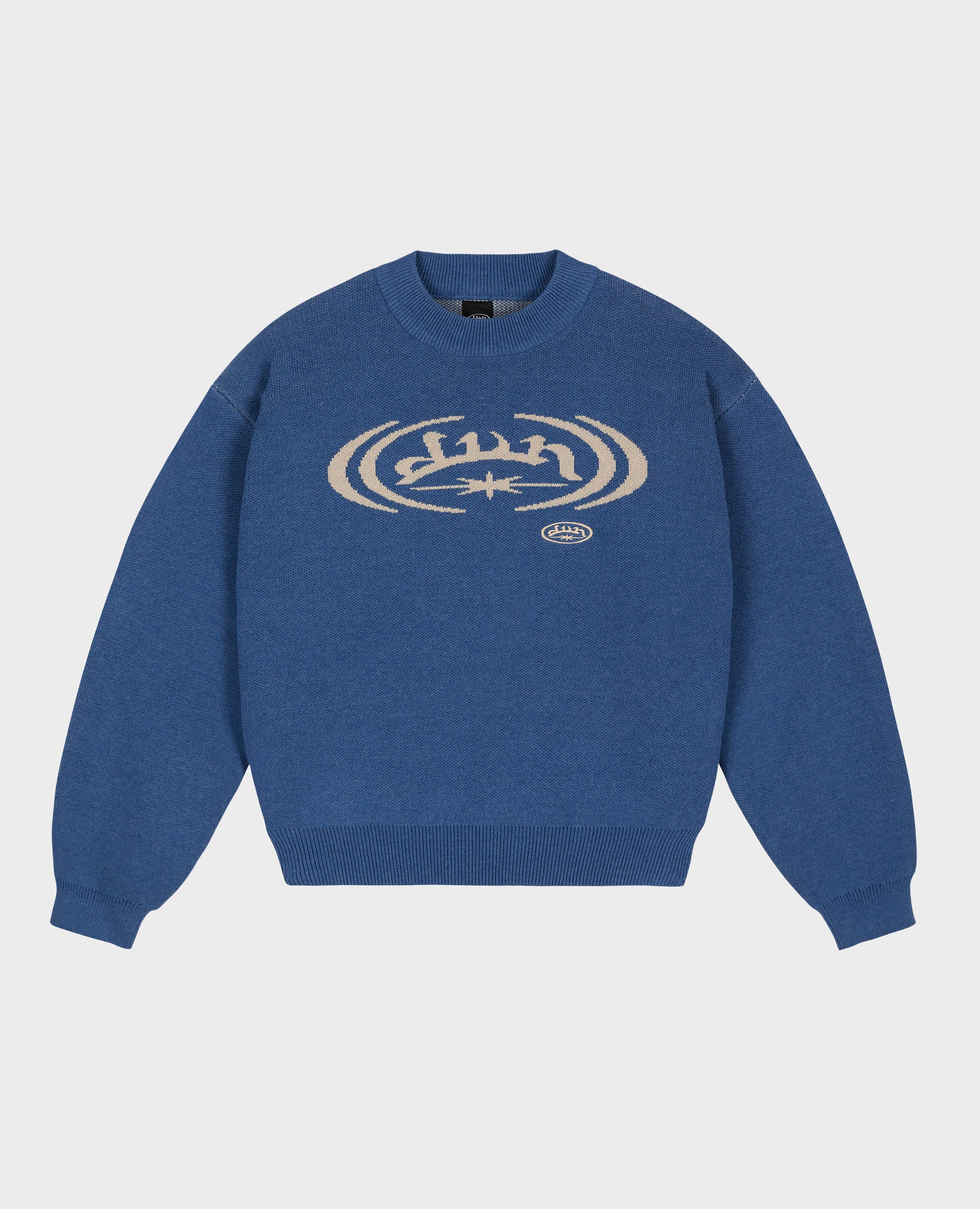 BLAUER TRAP-STRICK