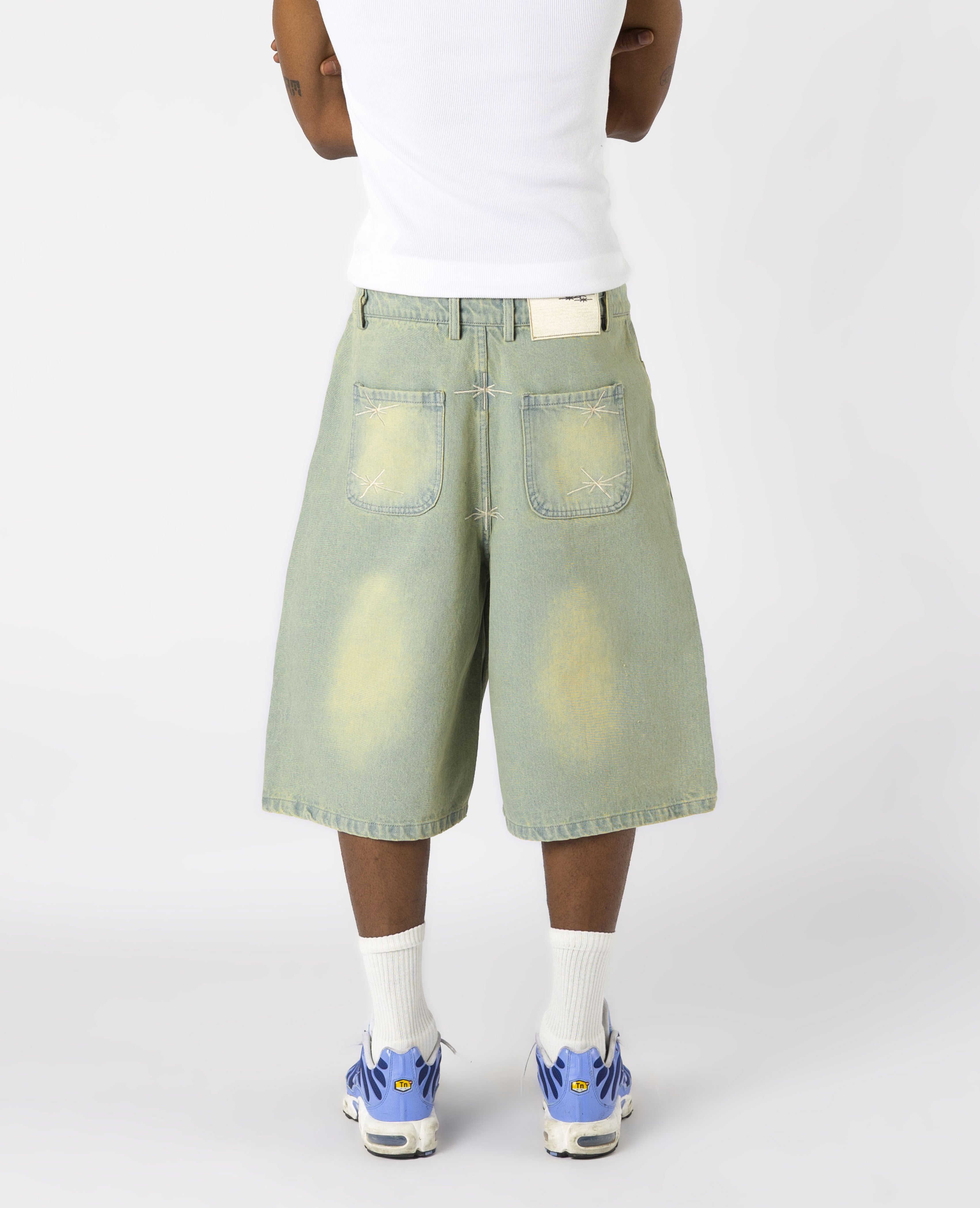 Zitronen-Jeans-Shorts