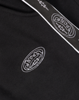SCHWARZES SPORTSTREIFEN-T-SHIRT