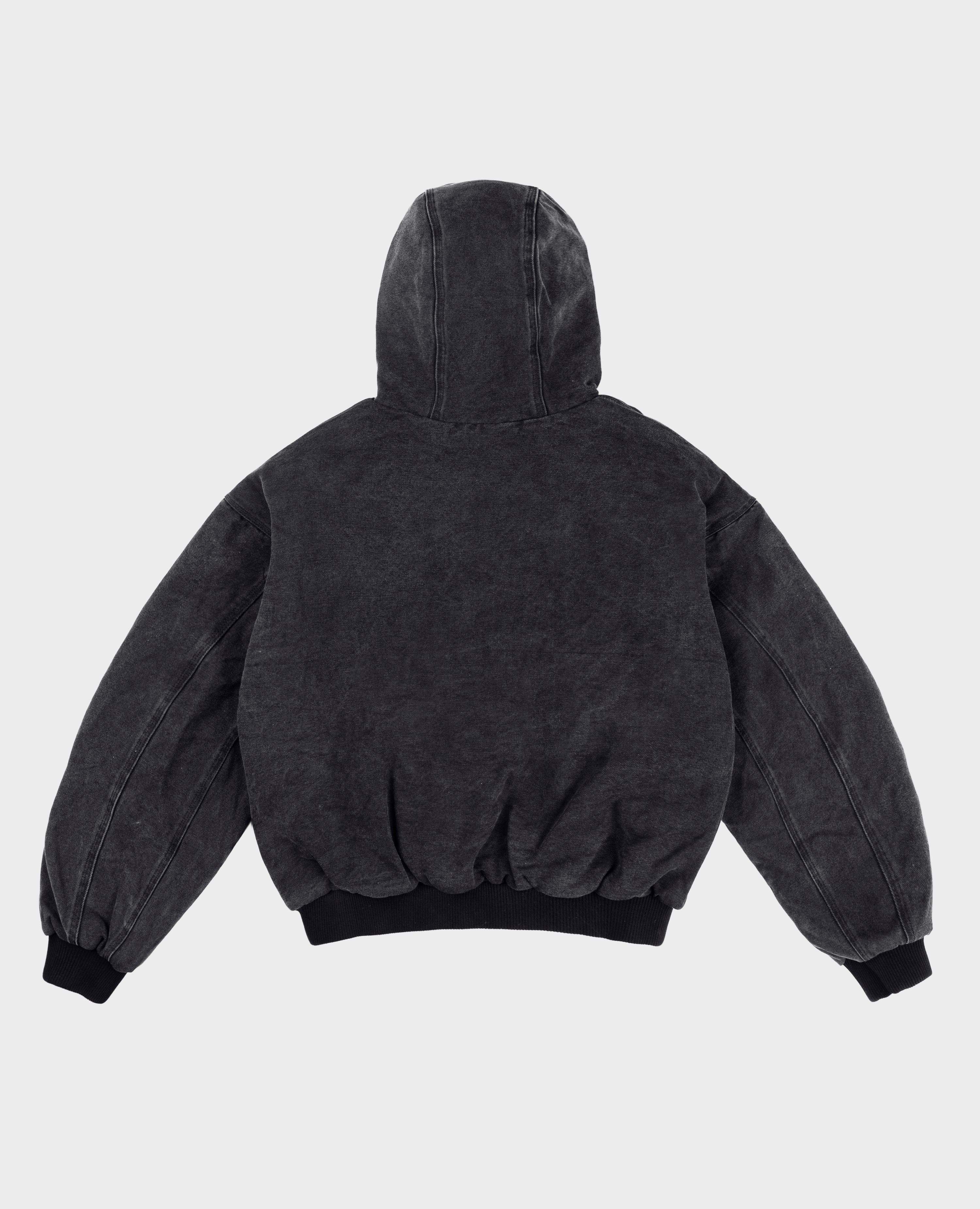 Dunkelbraune, scharfe Jacke
