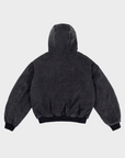 Dunkelbraune, scharfe Jacke