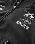 SCHWARZER RALLYE-CREW-REISSVERSCHLUSS