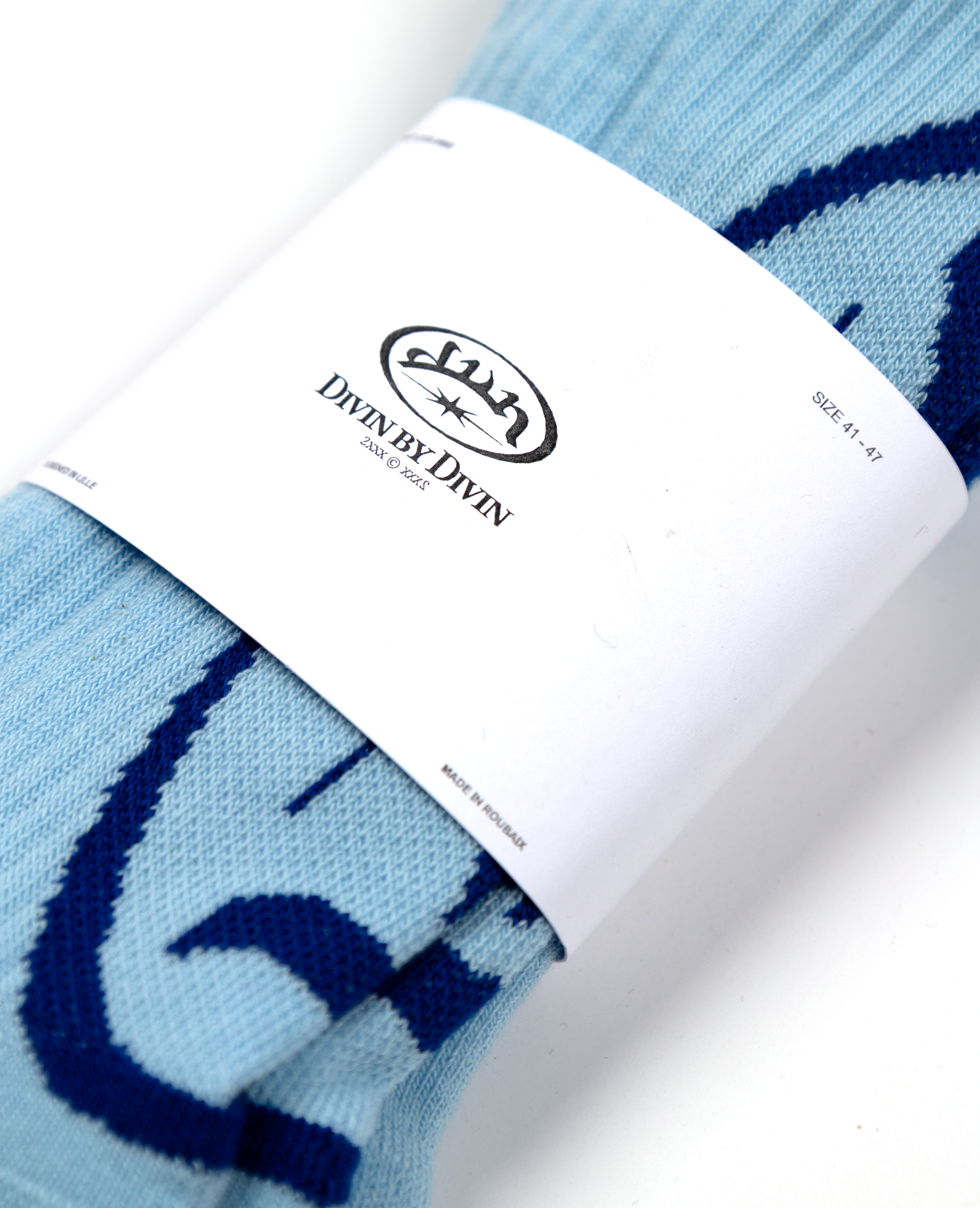 BLAUE SOCKEN - HERGESTELLT IN ROUBAIX