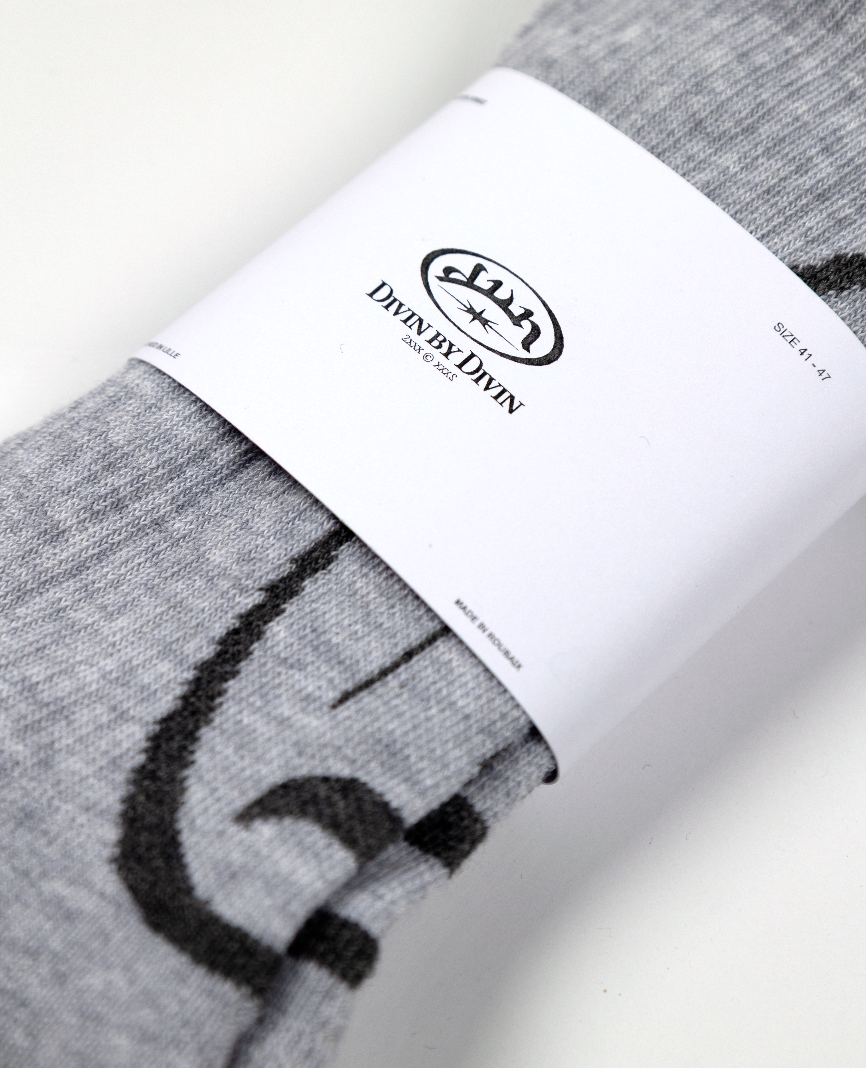 GRAUE SOCKEN - HERGESTELLT IN ROUBAIX