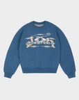 BLAUER RALLY-STRICK