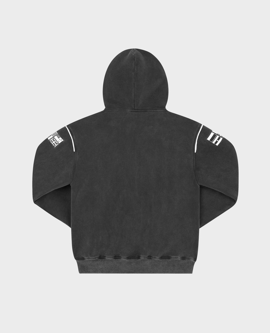 BLACK RALLY CREW ZIP