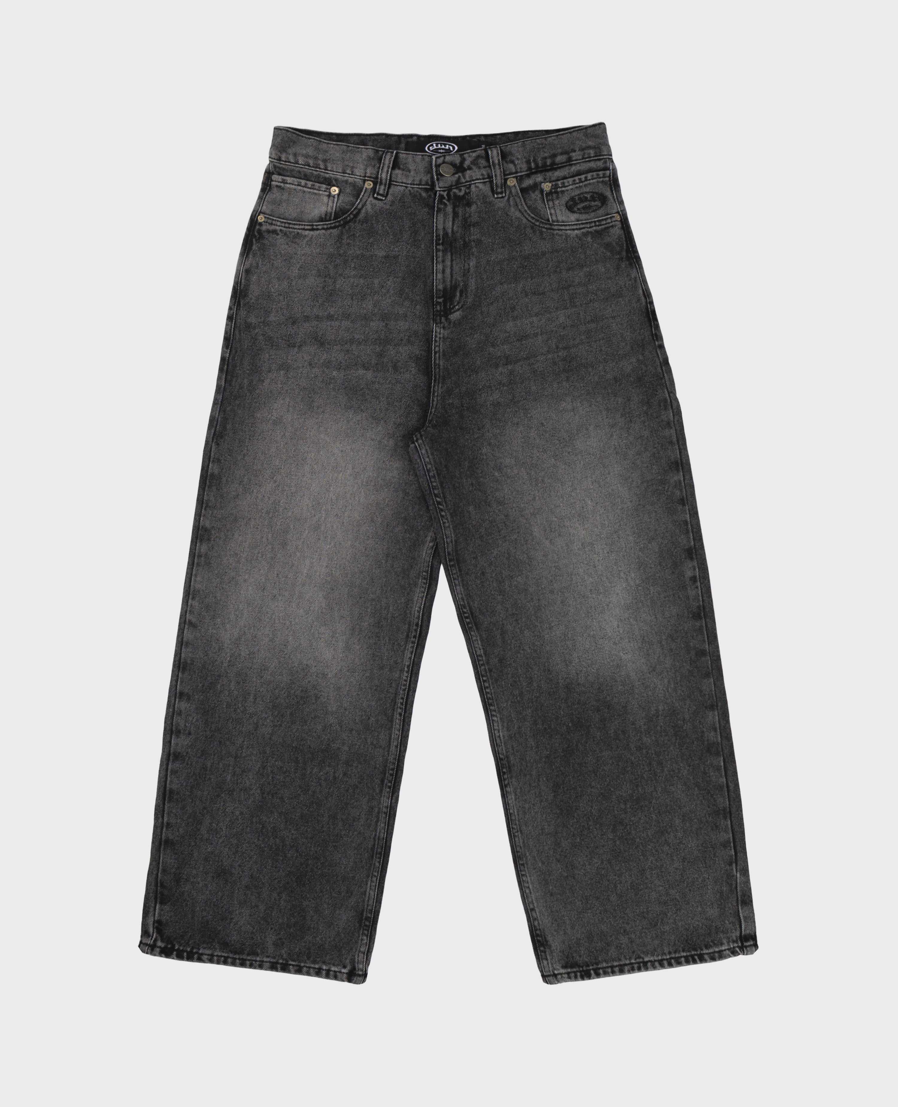 GEWASCHENER GRAUER BEAST-DENIM