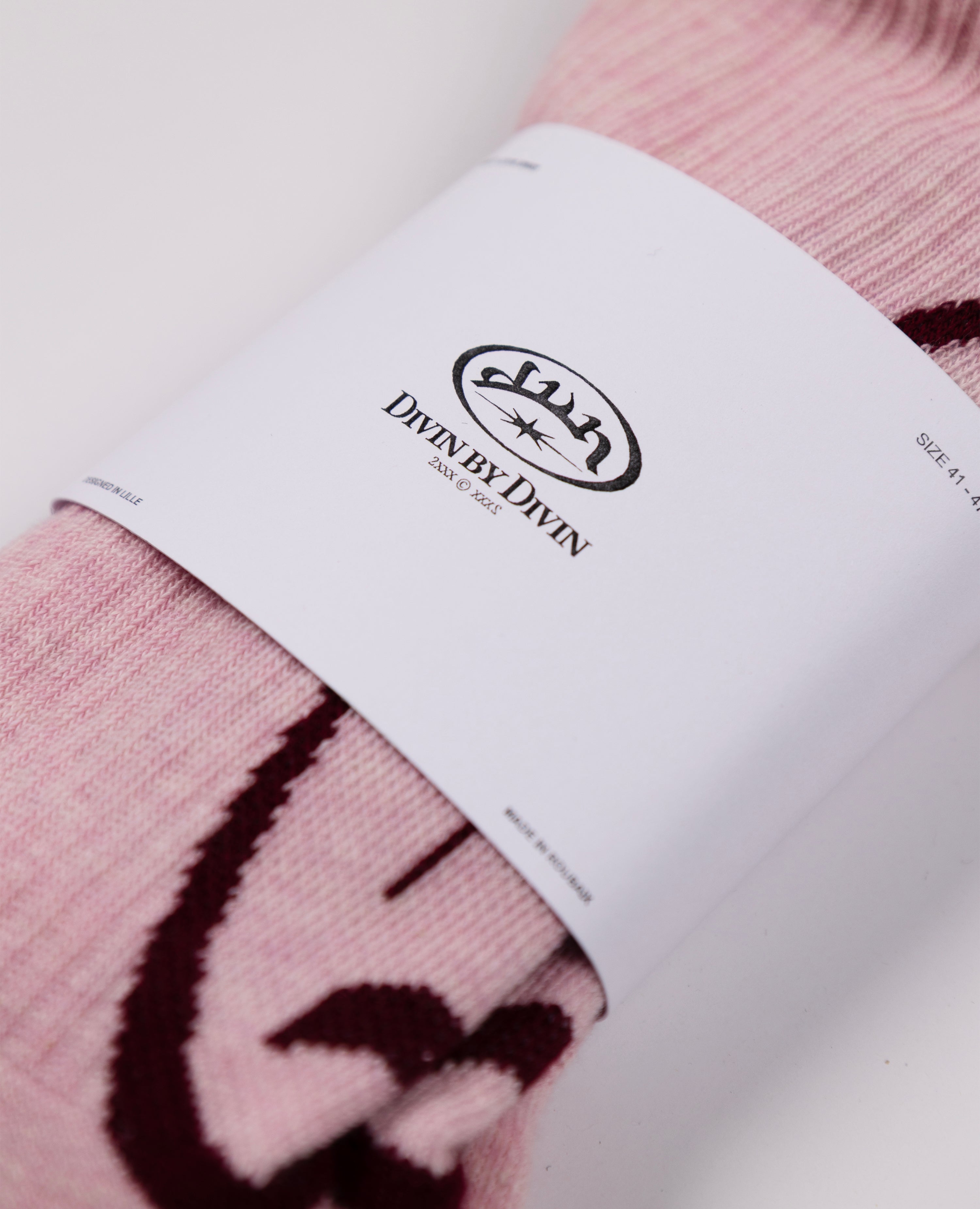 ROSA SOCKEN - HERGESTELLT IN ROUBAIX