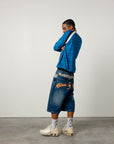 BLAUES TIERE-JERSEY-LONGSLEEVES