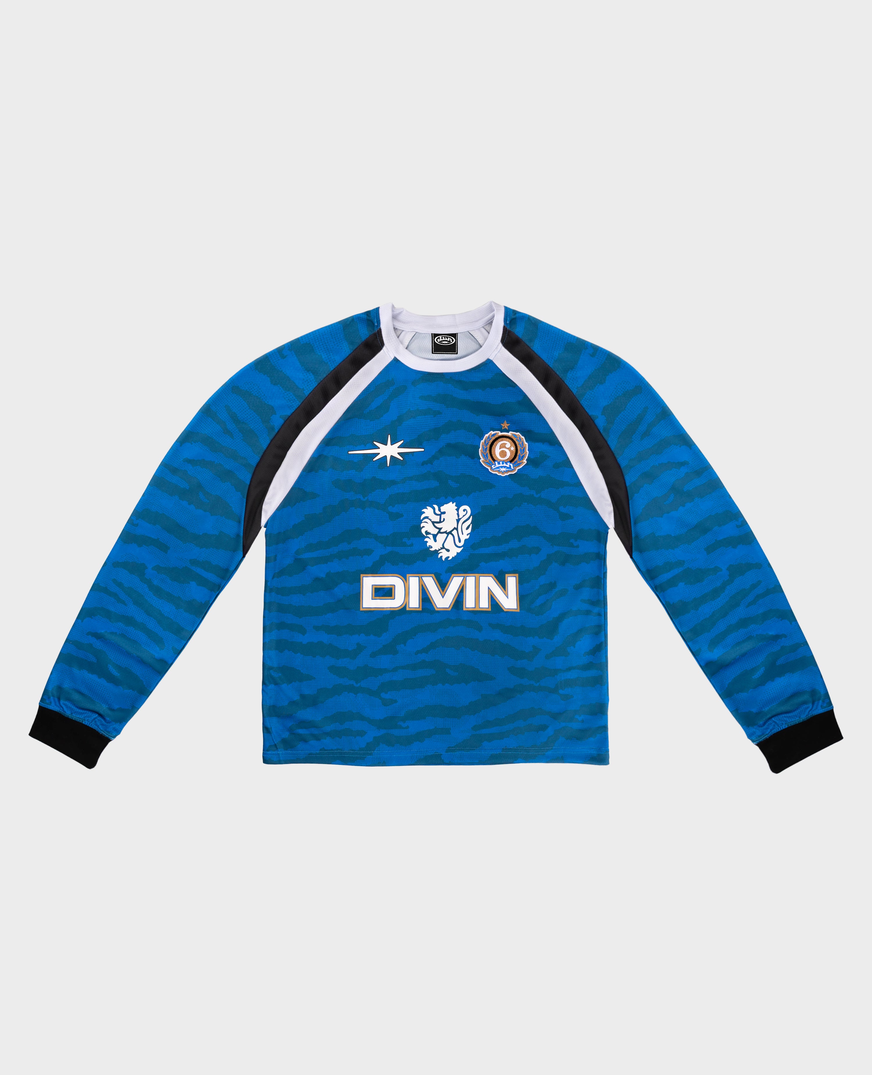 BLAUES TIERE-JERSEY-LONGSLEEVES