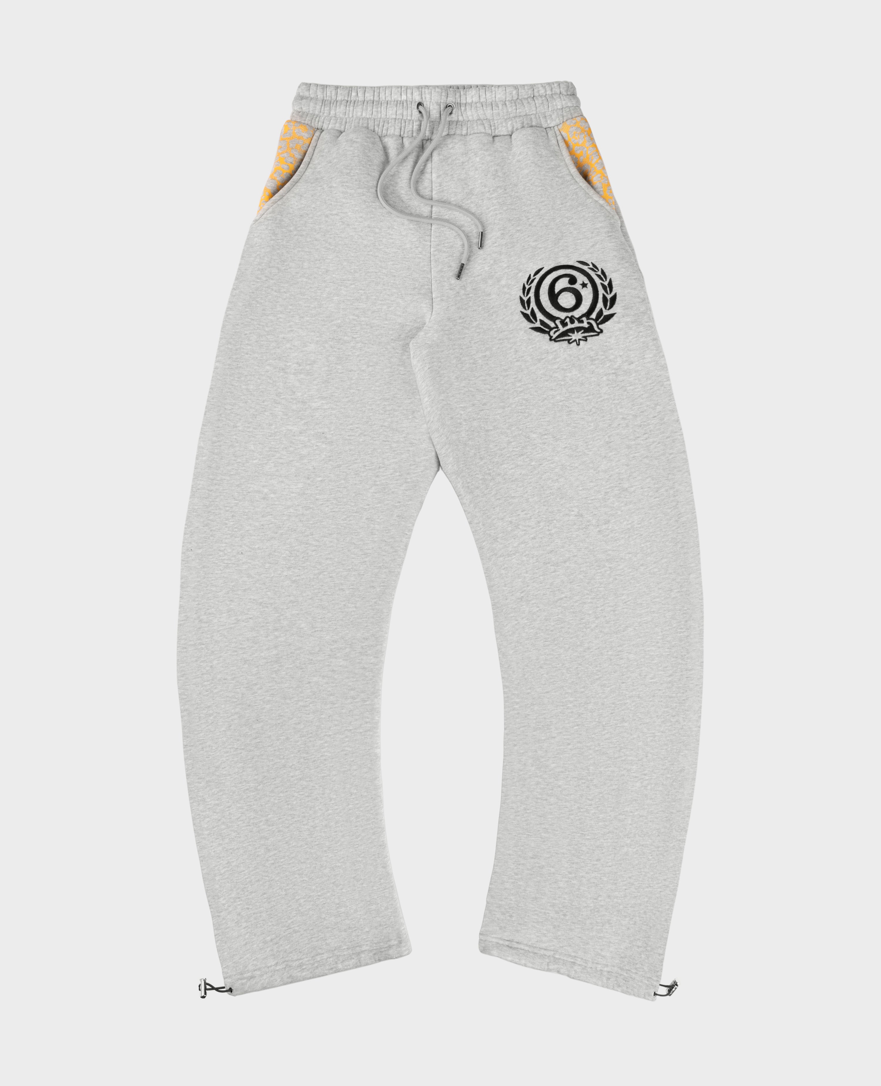 Jogginghose mit grauem Leopardenmuster