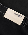SCHWARZE DENIM-JORTE