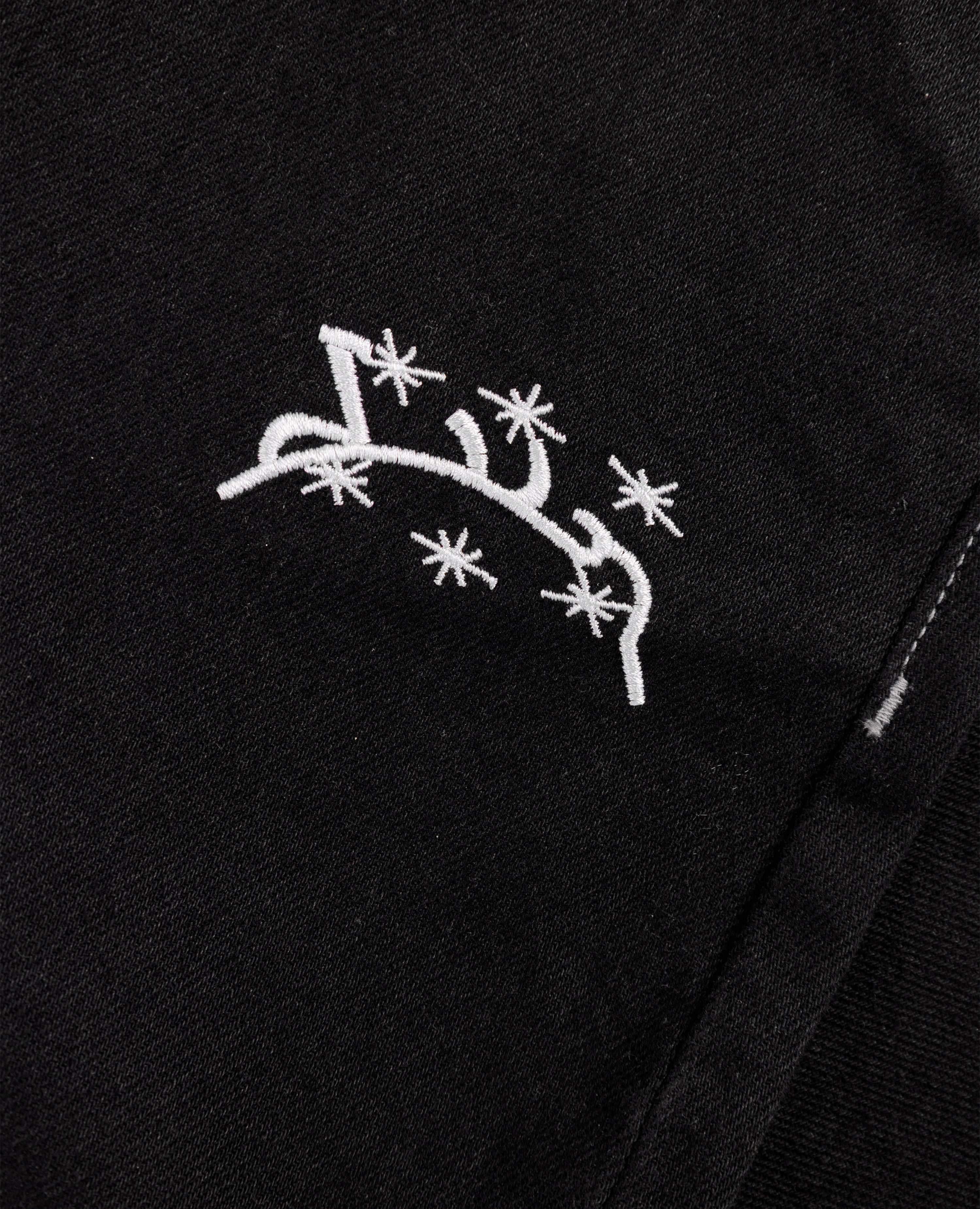 SCHWARZE DENIM-JORTE