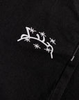 SCHWARZE DENIM-JORTE
