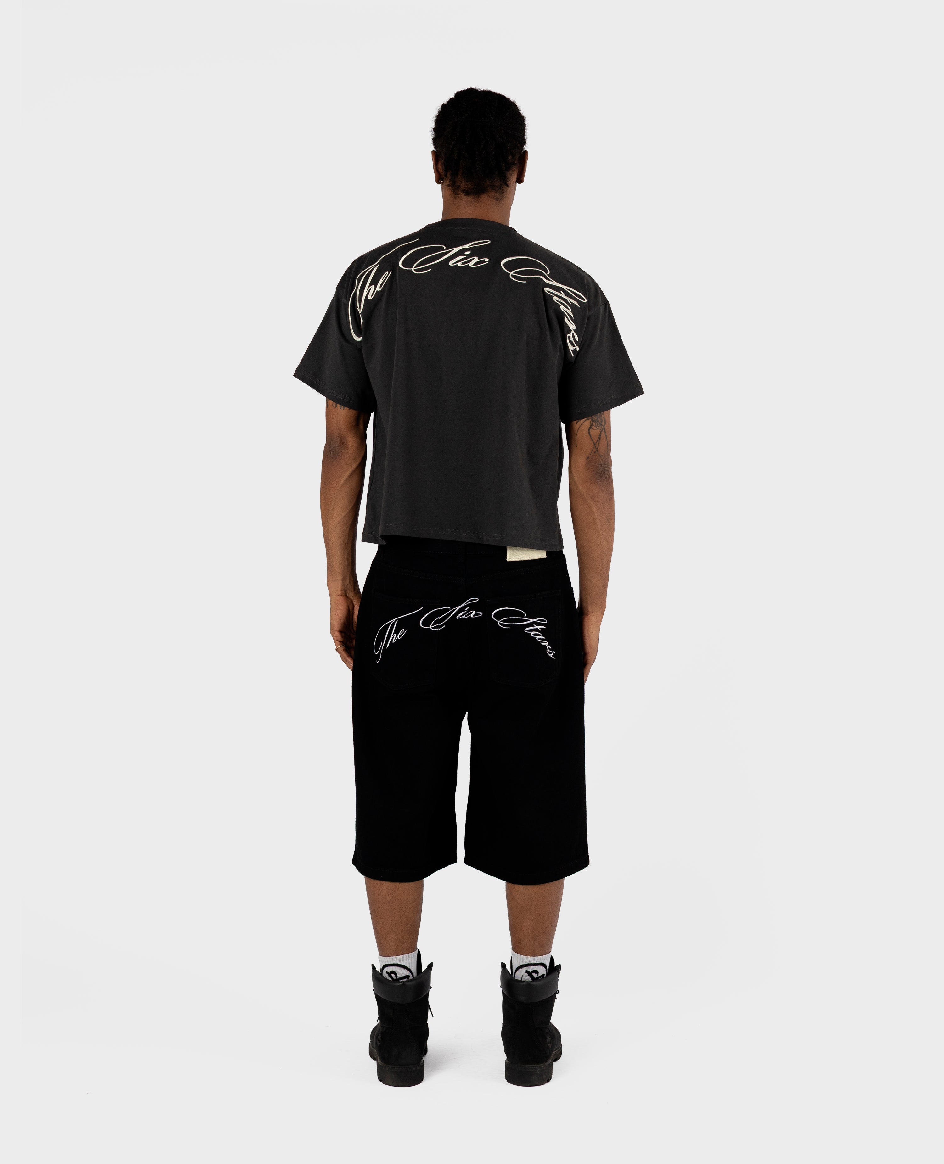 THE SIX STARS T-SHIRT - SCHWARZ