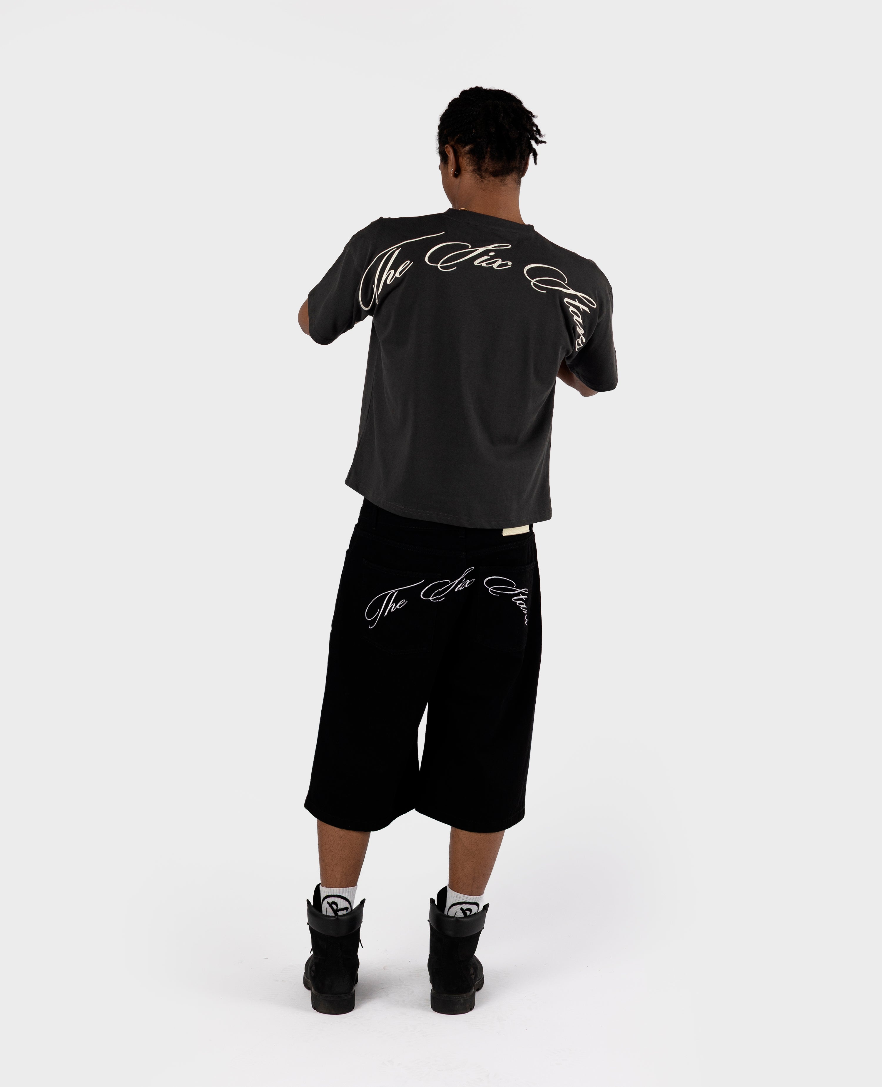 THE SIX STARS T-SHIRT - SCHWARZ