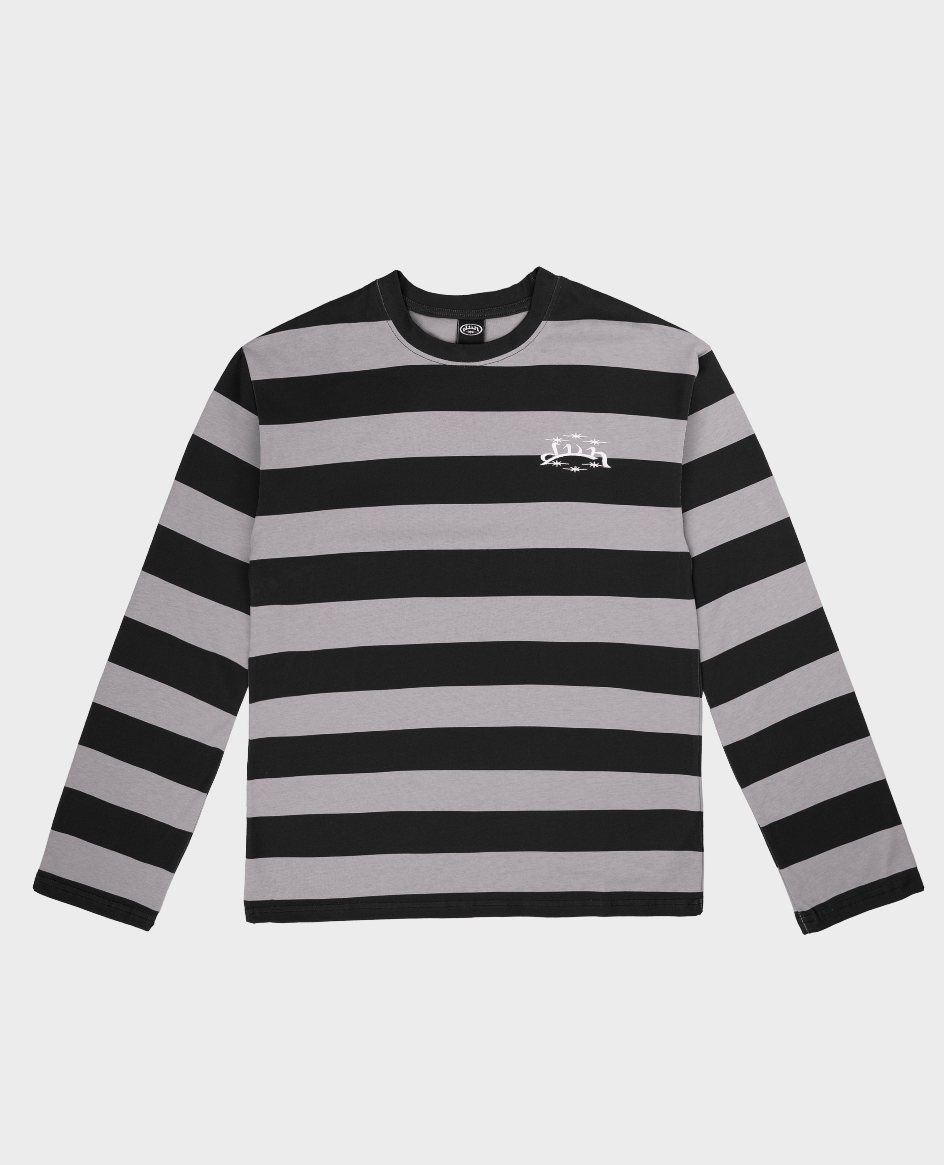SCHWARZES VERTRÄUMTES LANGARM-SHIRT