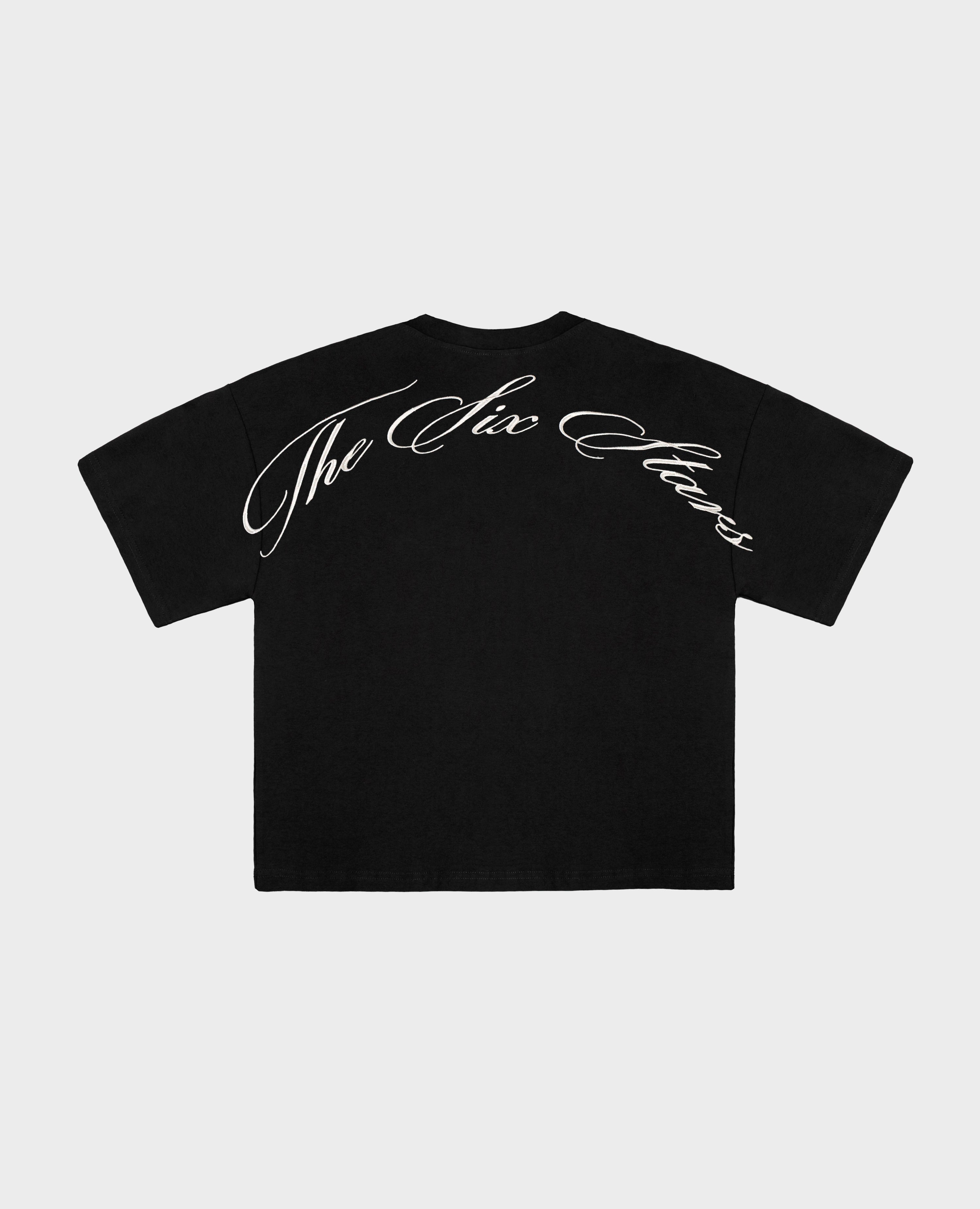 THE SIX STARS T-SHIRT - SCHWARZ