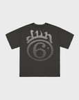 T-Shirt mit dunklem Lochmuster