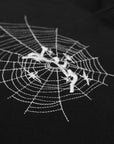 SCHWARZER SPINNEN-HOODIE