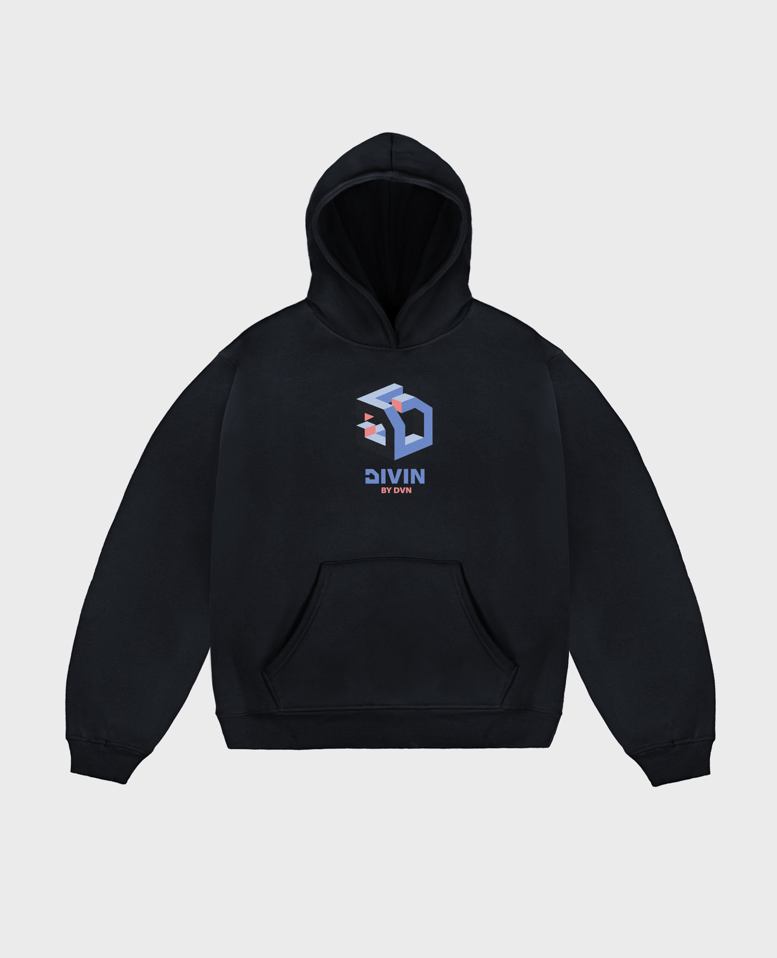 Dunkler 3D-Hoodie
