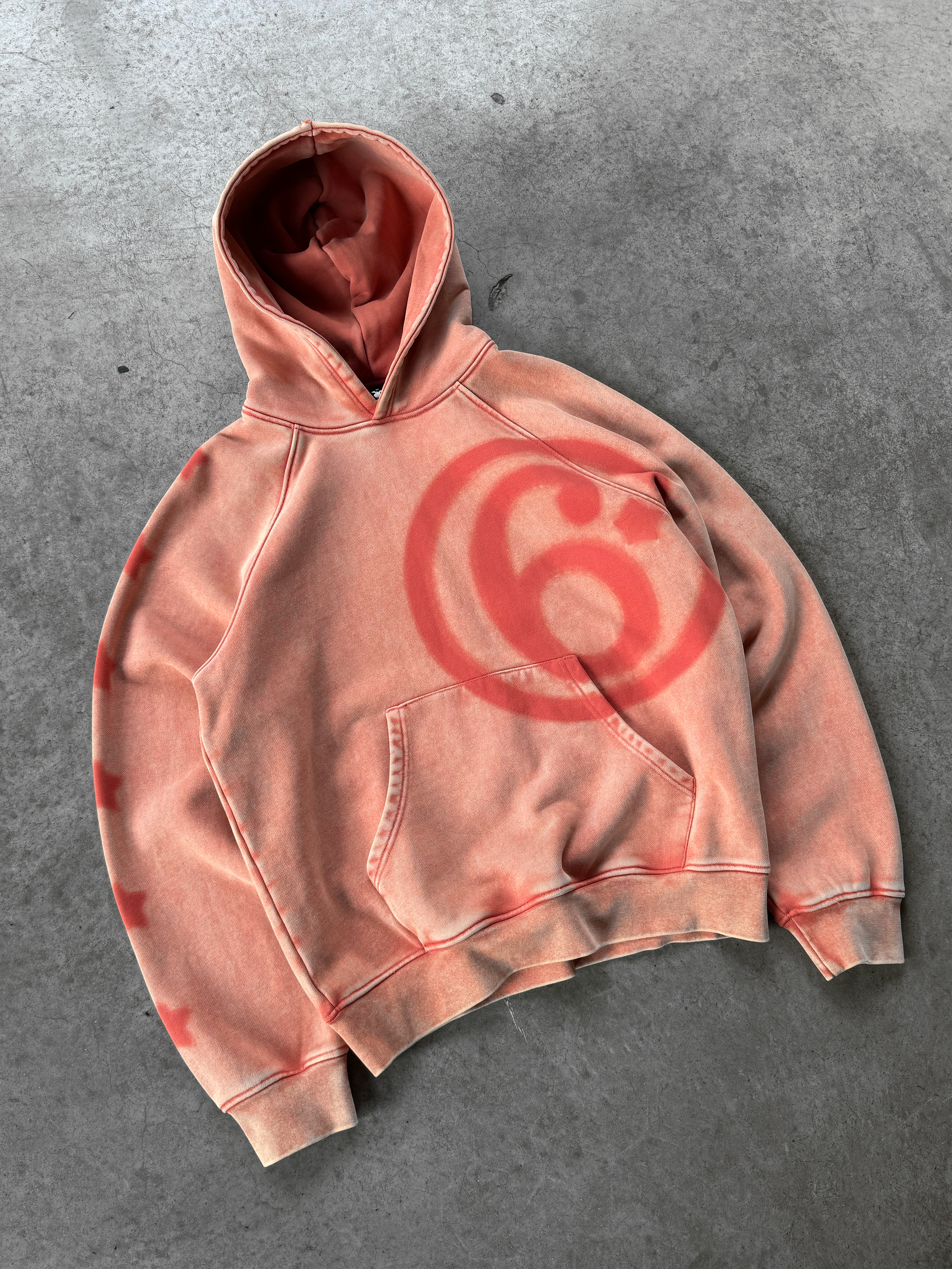 ROTER, SONNENVERWÄSCHE-HOODIE